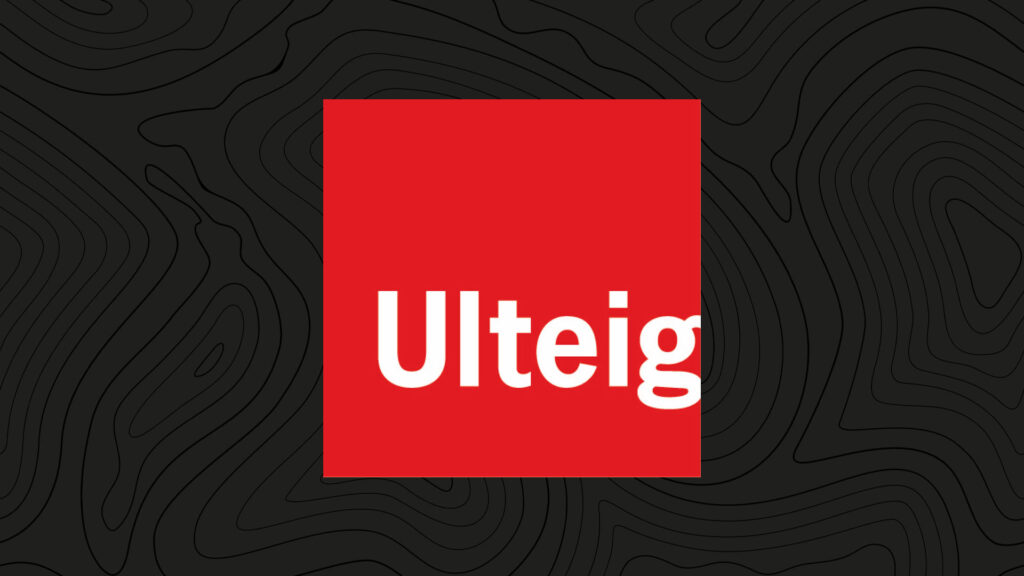 Ulteig logo on a dark background