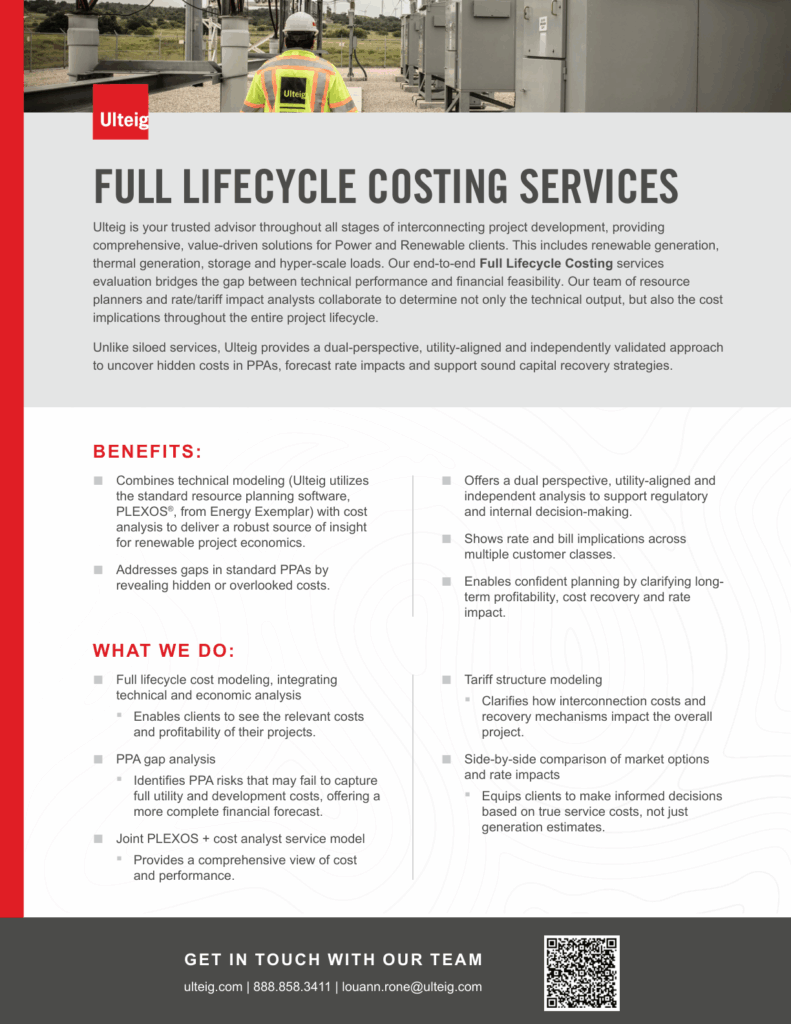 Full Life Cycle Costing Services preview